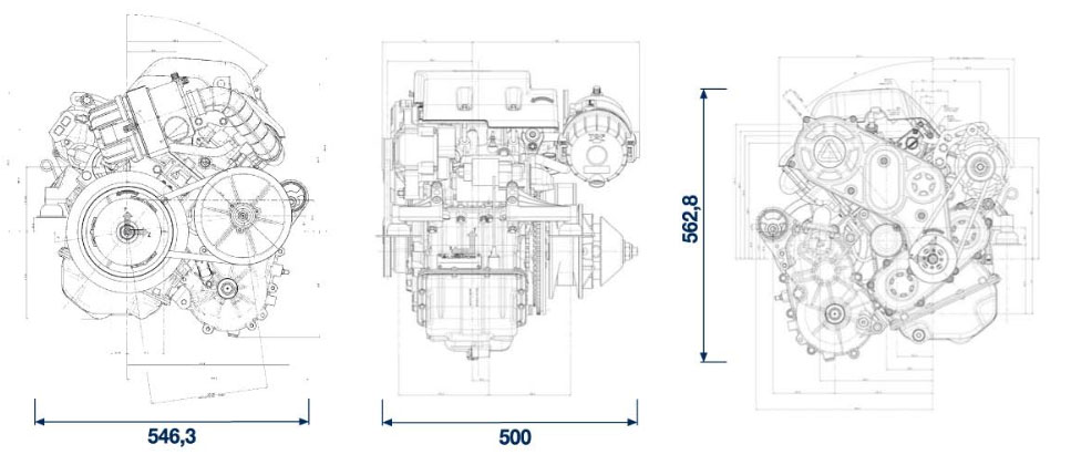 Dimensioni motore Lombardini CT Move